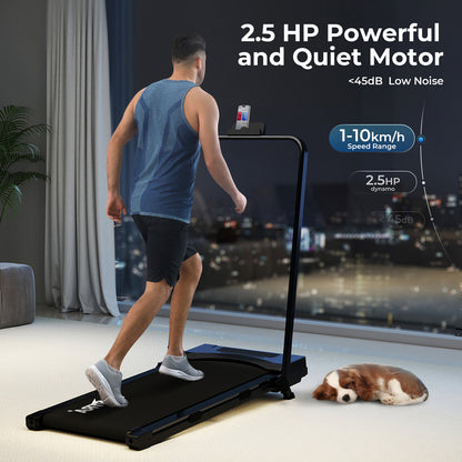 Centra Treadmill Running Machine Folding Walking Pad 4 in 1 Bluetooth LED Remote
