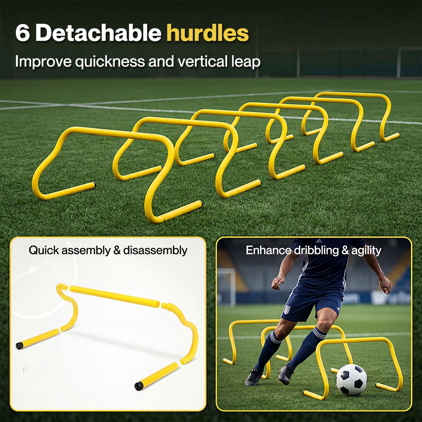 Centra  Football Training Equipment Pro Agility Kit Speed Ladder Cones Hurdle