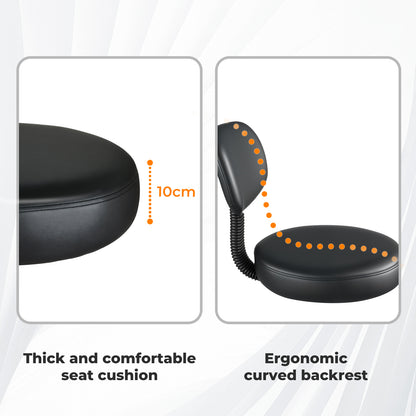 Levede Swivel Drafting Chair Ergonomic Stool Height Adjustable Footrest Backrest