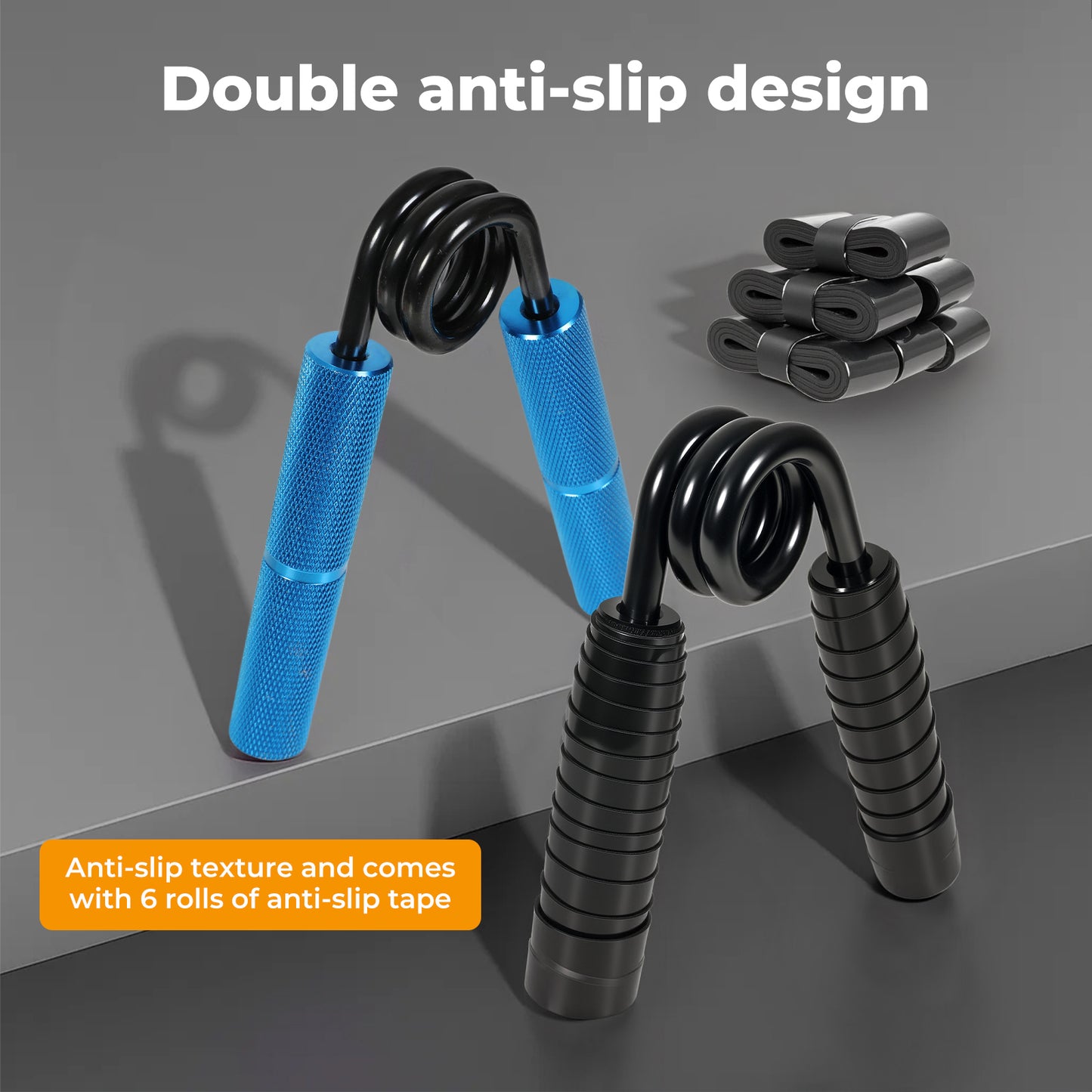 Centra Hand Grip Strengthener Set Gym Trainer Gripper Metal Non Slip 100-350LB