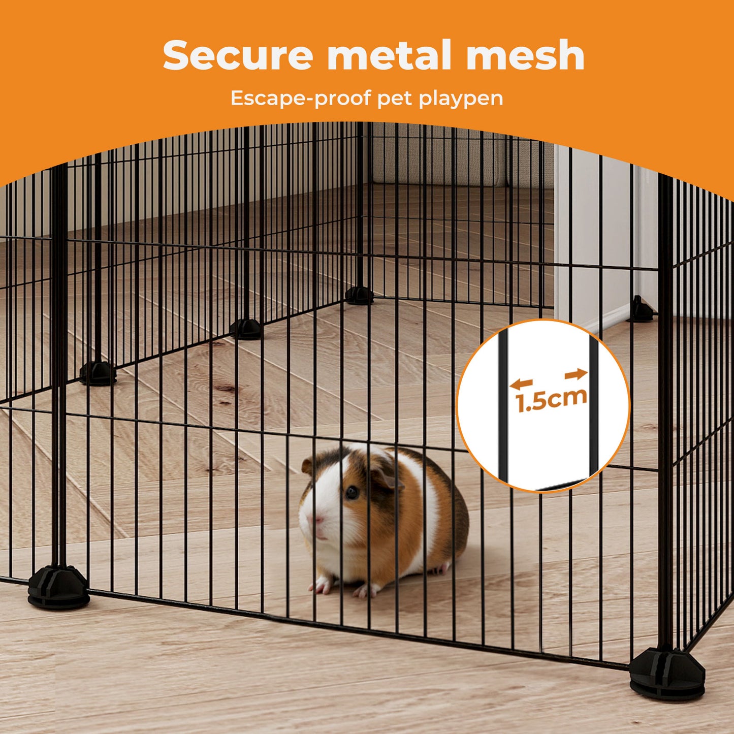 Skylos Pet Pen 14 Panel Puppy Rabbit Kitten Playpen Indoor Enclosure Run Cage