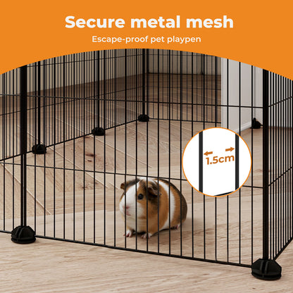 Skylos Pet Pen 14 Panel Puppy Rabbit Kitten Playpen Indoor Enclosure Run Cage