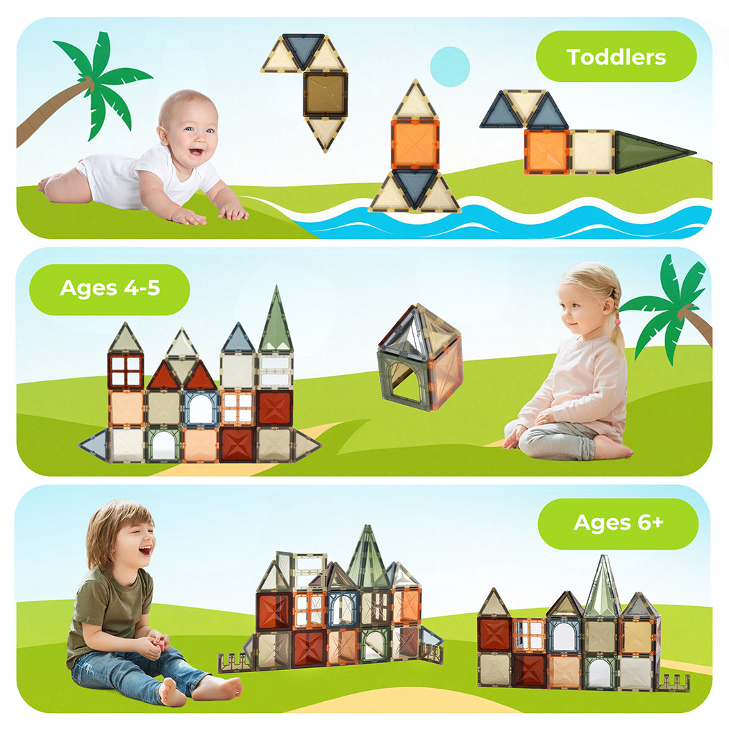 Dekko Magnetic Building Blocks Kids Magnetic Tiles Educational Construction Toy