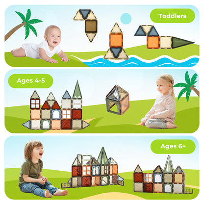 Dekko Magnetic Building Blocks Kids Magnetic Tiles Educational Construction Toy