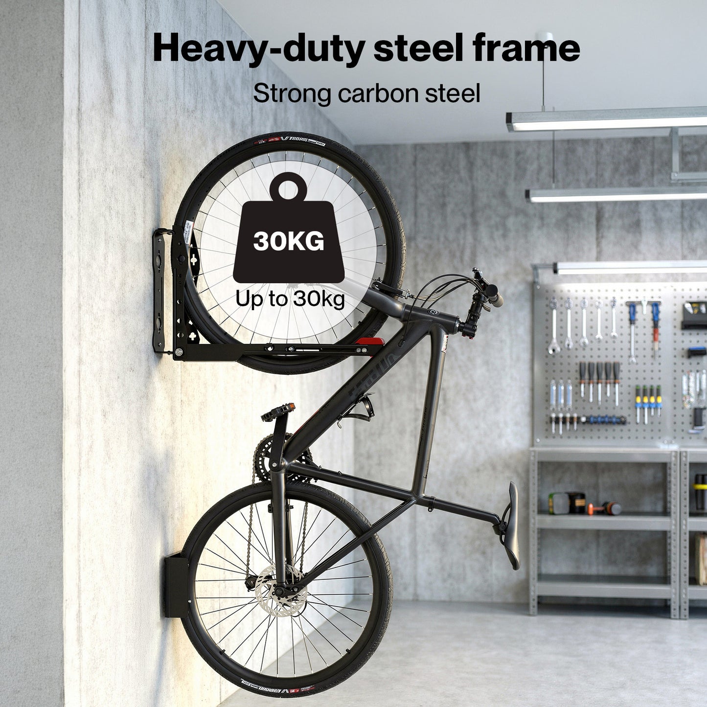 Monvelo Bike Racks Garage Wall Mount Bicycle Storage Adjustable Foldable Swivel