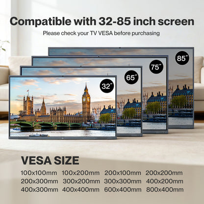 Levede TV Wall Bracket Mount Slim for 32-85 55 65 75 inch Flat 3D LCD LED Plasma