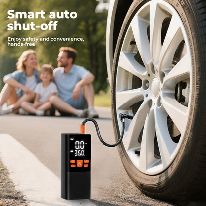 Manan Car Tyre Inflator Cordless Digital Rechargeable Tire Air Compressor Pump