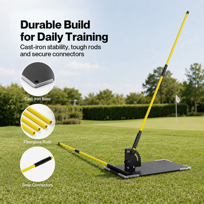 Centra Golf Alignment Sticks for Plane Accuracy With Carry Bag Outdoor Practice