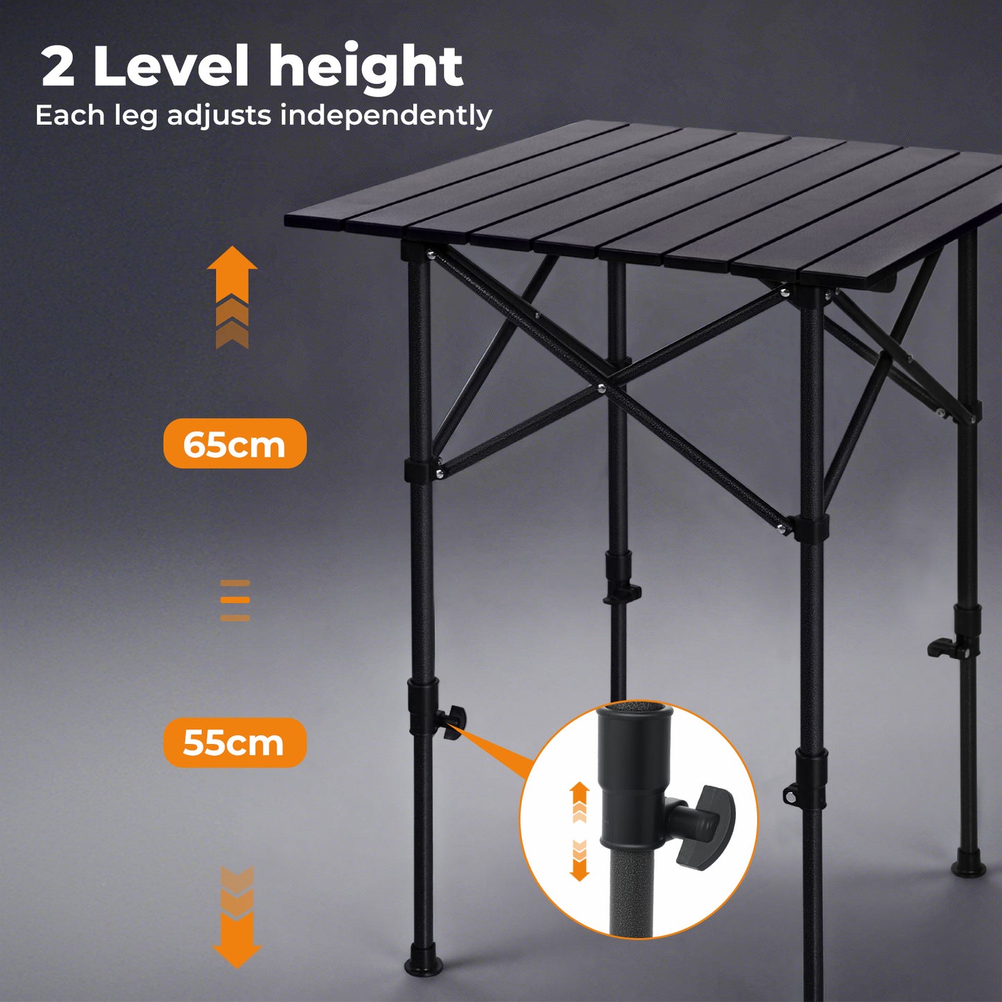 Levede Folding Camping Table with Carry Bag Portable Picnic Garden BBQ Fishing