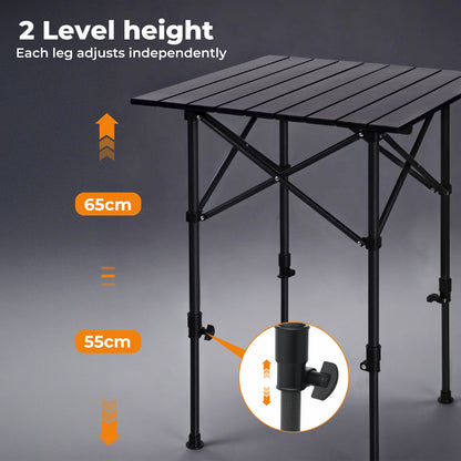 Levede Folding Camping Table with Carry Bag Portable Picnic Garden BBQ Fishing