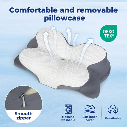 Lavio Memory Foam Cervical Pillow Neck Shoulder Arm Back Support Pain Relief