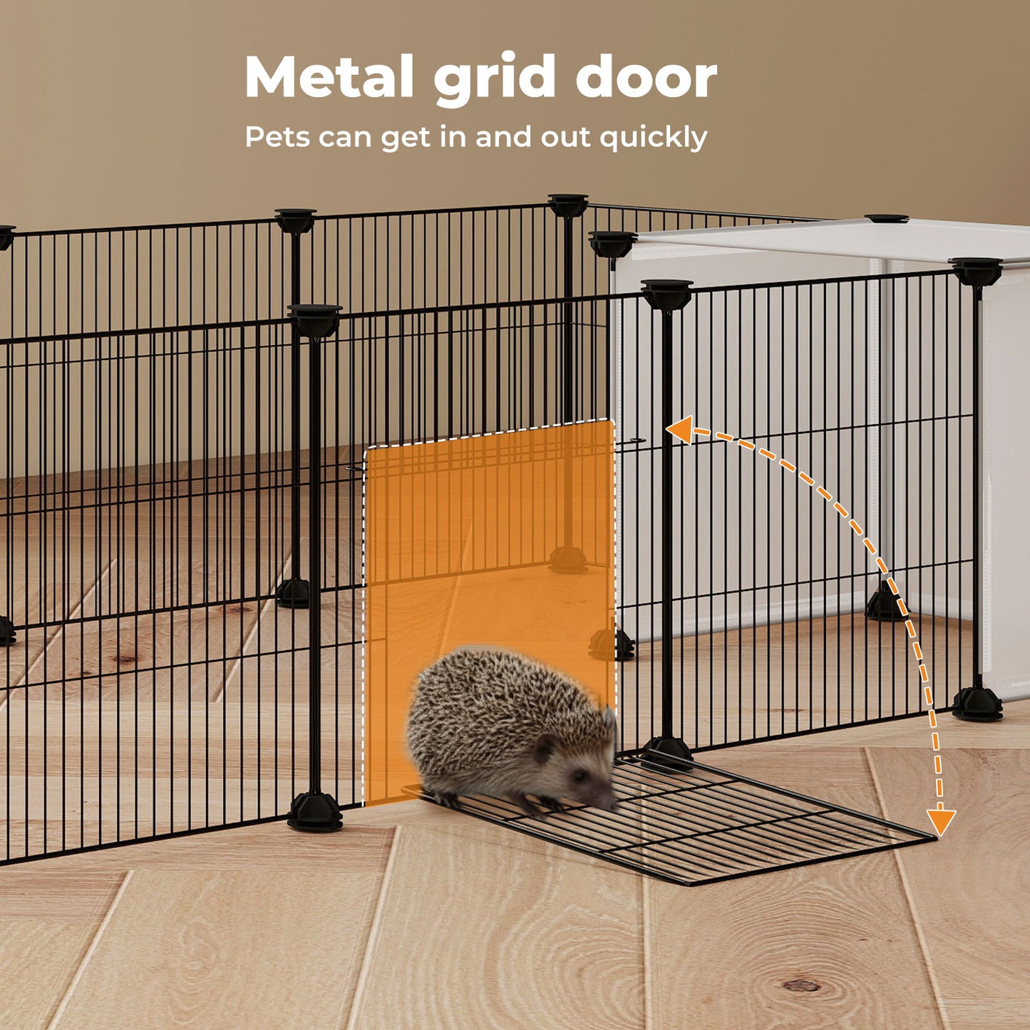 Skylos Pet Pen 14 Panel Puppy Rabbit Kitten Playpen Indoor Enclosure Run Cage