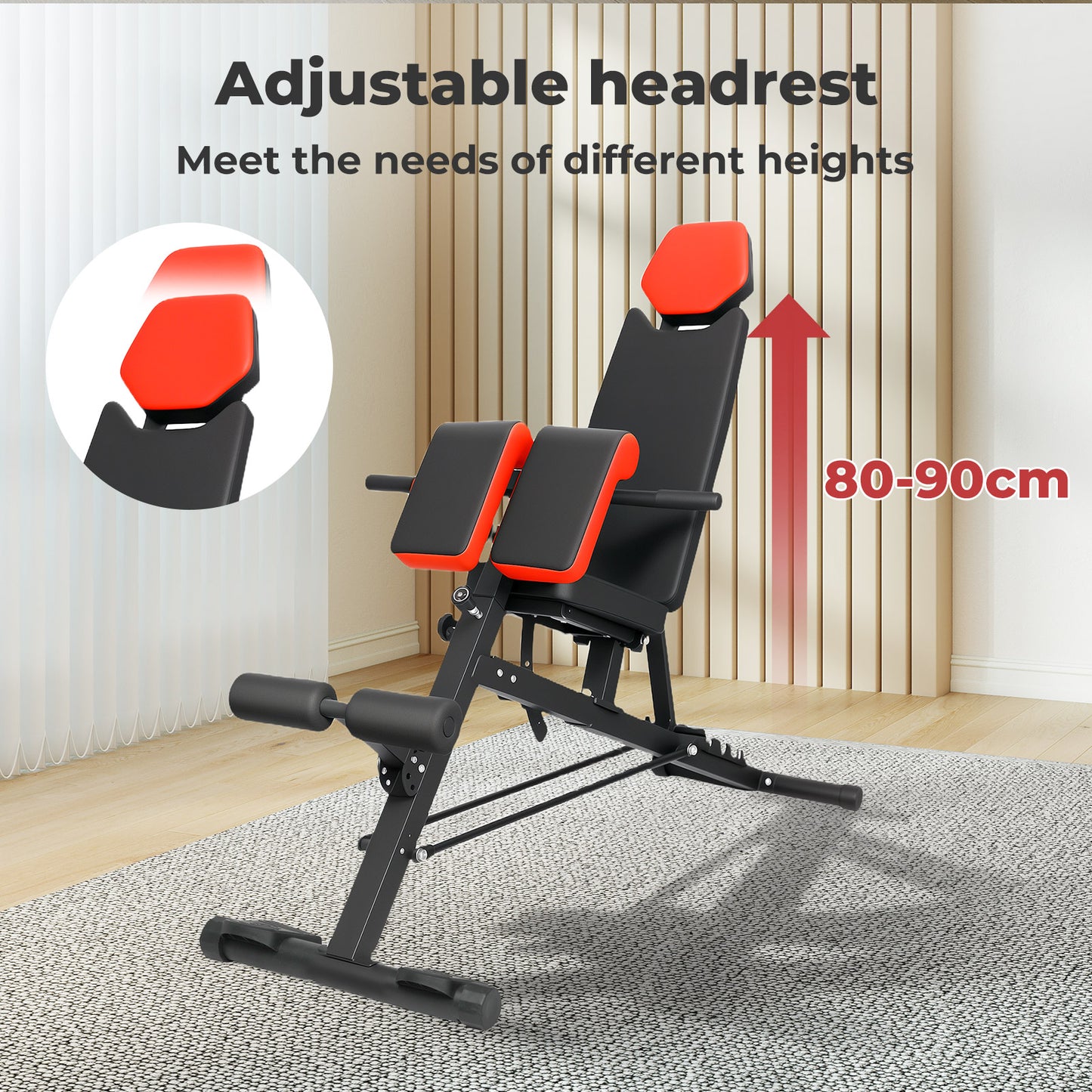 Centra Weight Bench Adjustable Foldable Strength Training Full Body Workout Gym