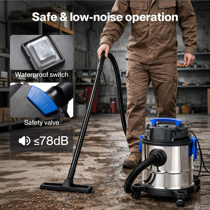 Spector Wet Dry Vacuum Cleaner 20L 1200W Blowing Function Powerful Industrial