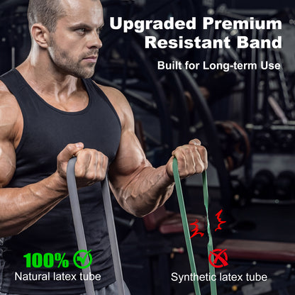 Resistance Bands Set with Handle Latex Home Crossfit Yoga Tube Strength Training