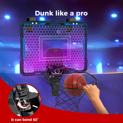 Dekko Mini Basketball Hoop Over Door Indoor Kids Sport Backboard Auto Scoring