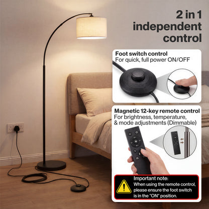 Emitto Standard Floor Lamp Dimmable Standing Lamp Smart Control Adjustable Timer