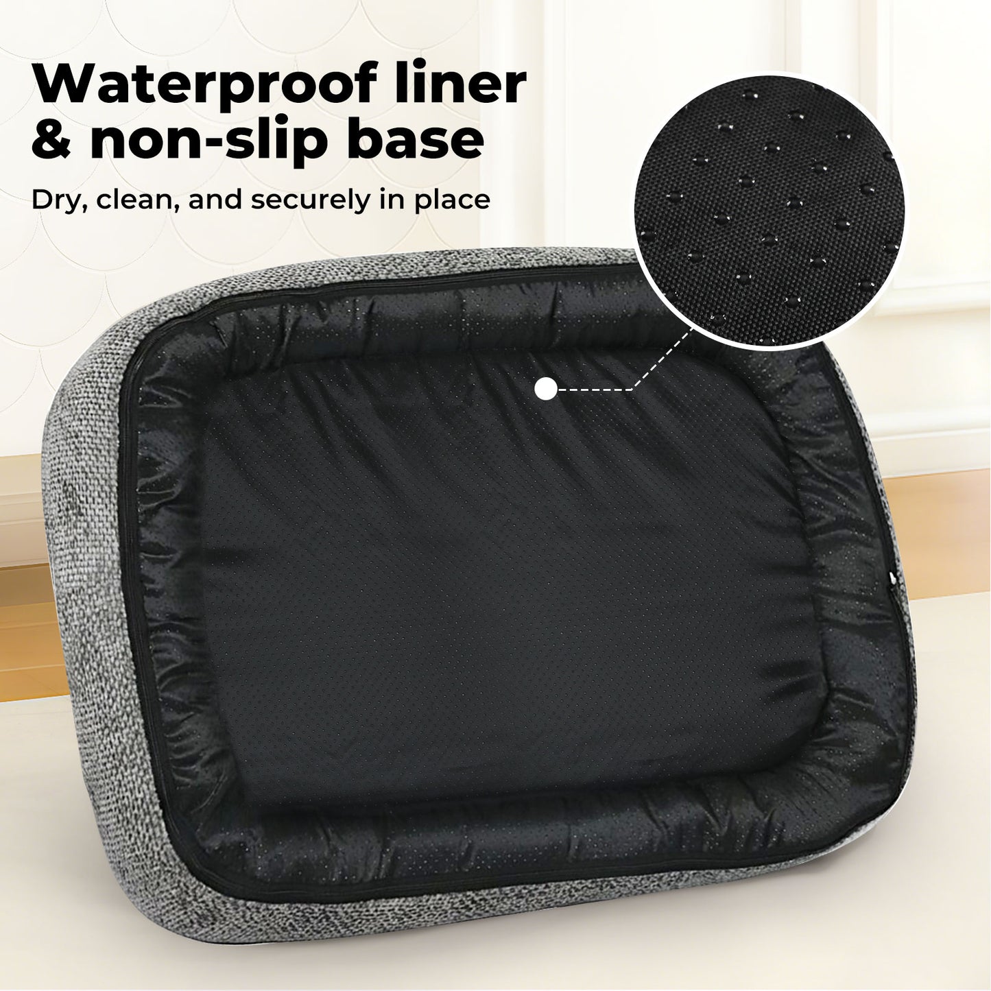 Skylos Orthopaedic Dog Bed Washable Waterproof Caliming Pet Bed Soft Non Slip