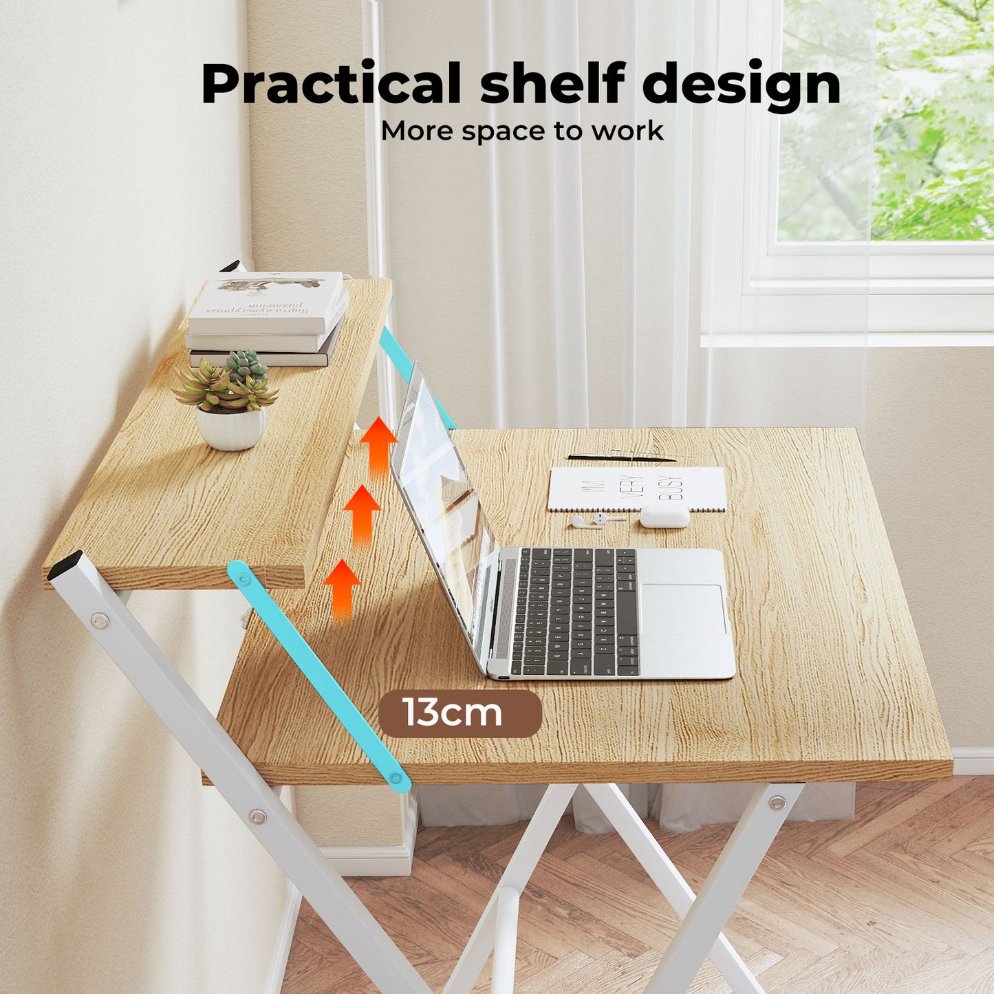 Levede Folding Computer Desk Office PC Laptop Table Compact Study Workstation