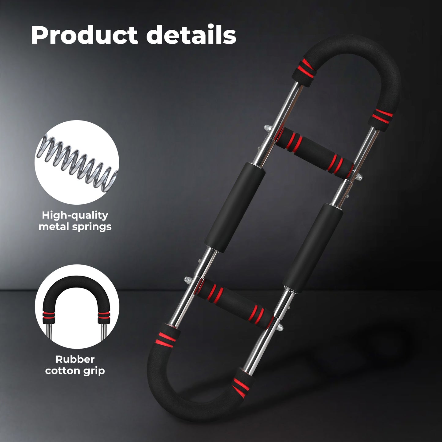 Centra Shaker Twister Arm Power Trainer Adjustable Chest Expander Bar 30-50kg