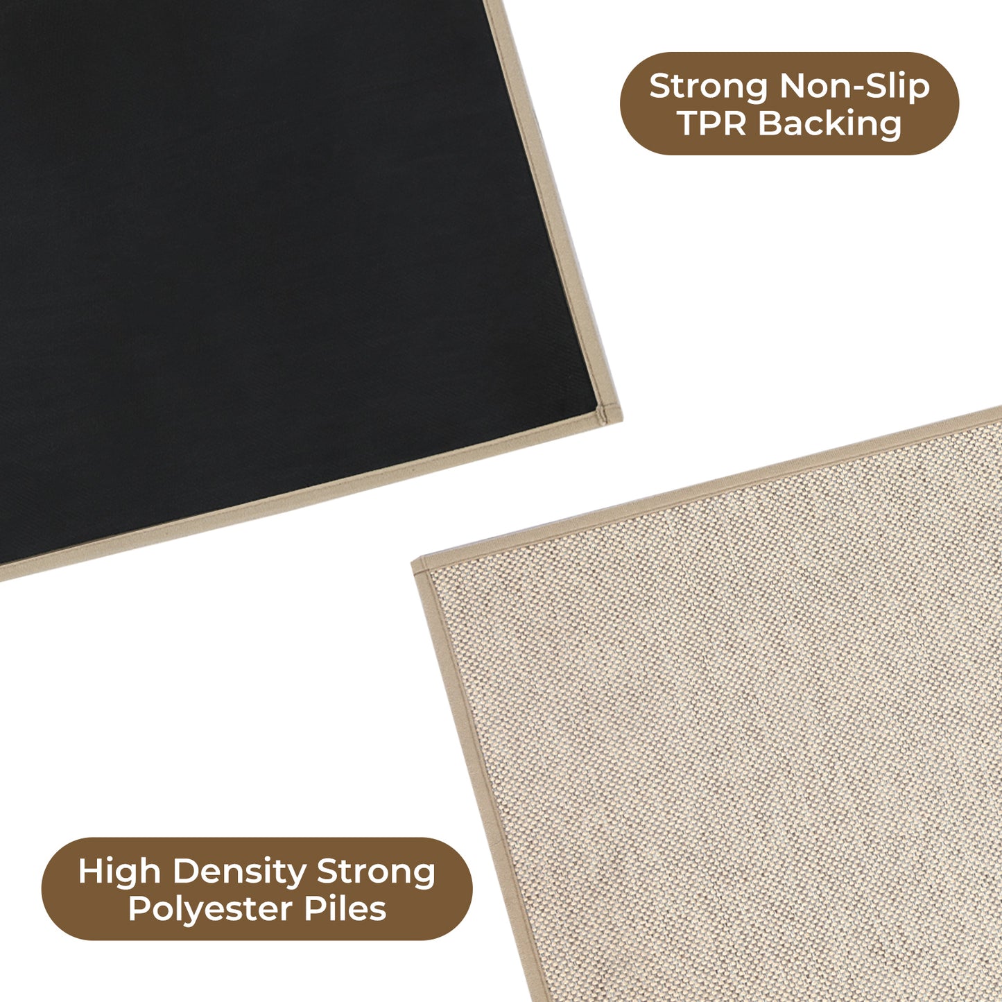 Marlow Door Mat Non Slip Rubber Hallway Kitchen Floor Runner Rug Washable Woven