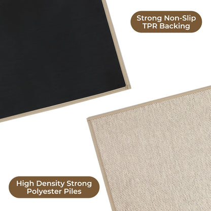 Marlow Door Mat Non Slip Rubber Hallway Kitchen Floor Runner Rug Washable Woven