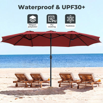 Mountview Large Parasol Patio Umbrella Outdoor Garden Pool Sunshade Double-Sided