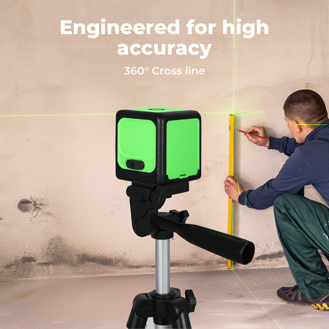 Traderight Green Laser Level 360° Self Leveling IP54 Water Resist with Tripod