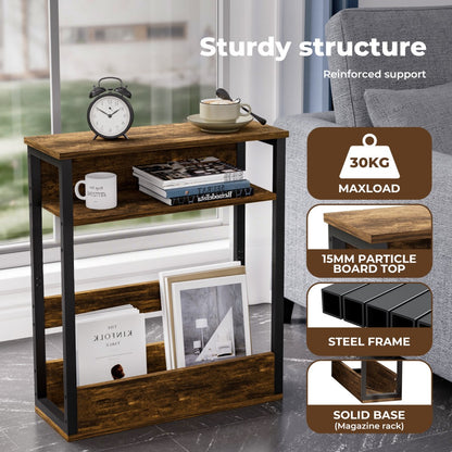 Levede Coffee Table with Storage Shelf Bedside Cabient Sofa Side End Tables