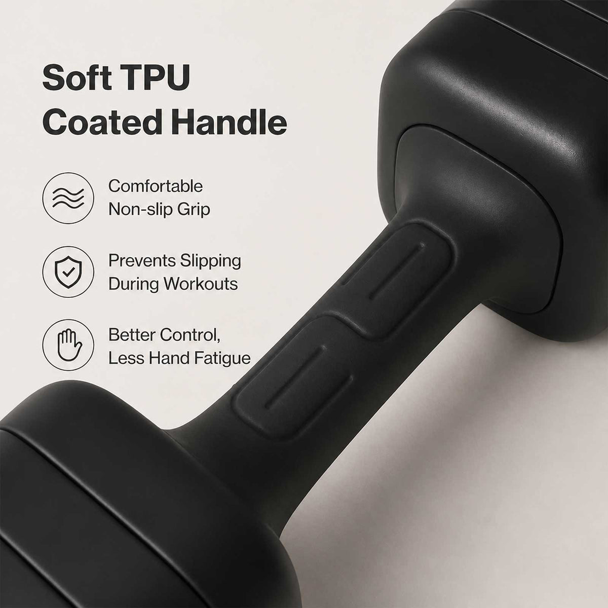 Centra Adjustable Dumbbells Set 2-5Kg Quick Lock TPU Grip for Home Gym Black