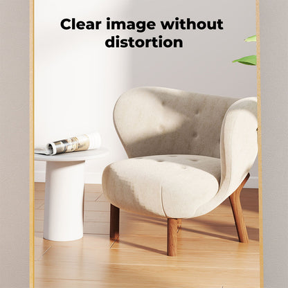Levede 165cm Full Length Free Standing Floor Mirror Arched Decor Golden Frame