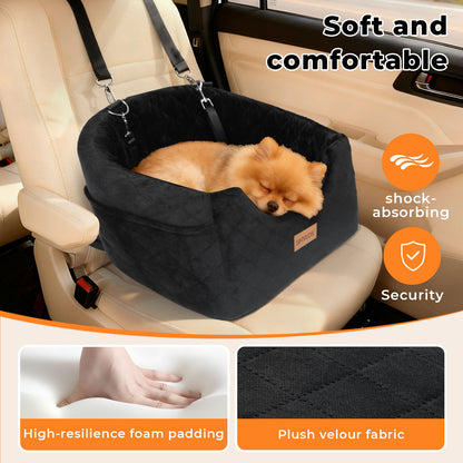 Skylos Dog Booster Car Seat Safe Travel Carrier Bed Bag Basket Pet Puppy Cat
