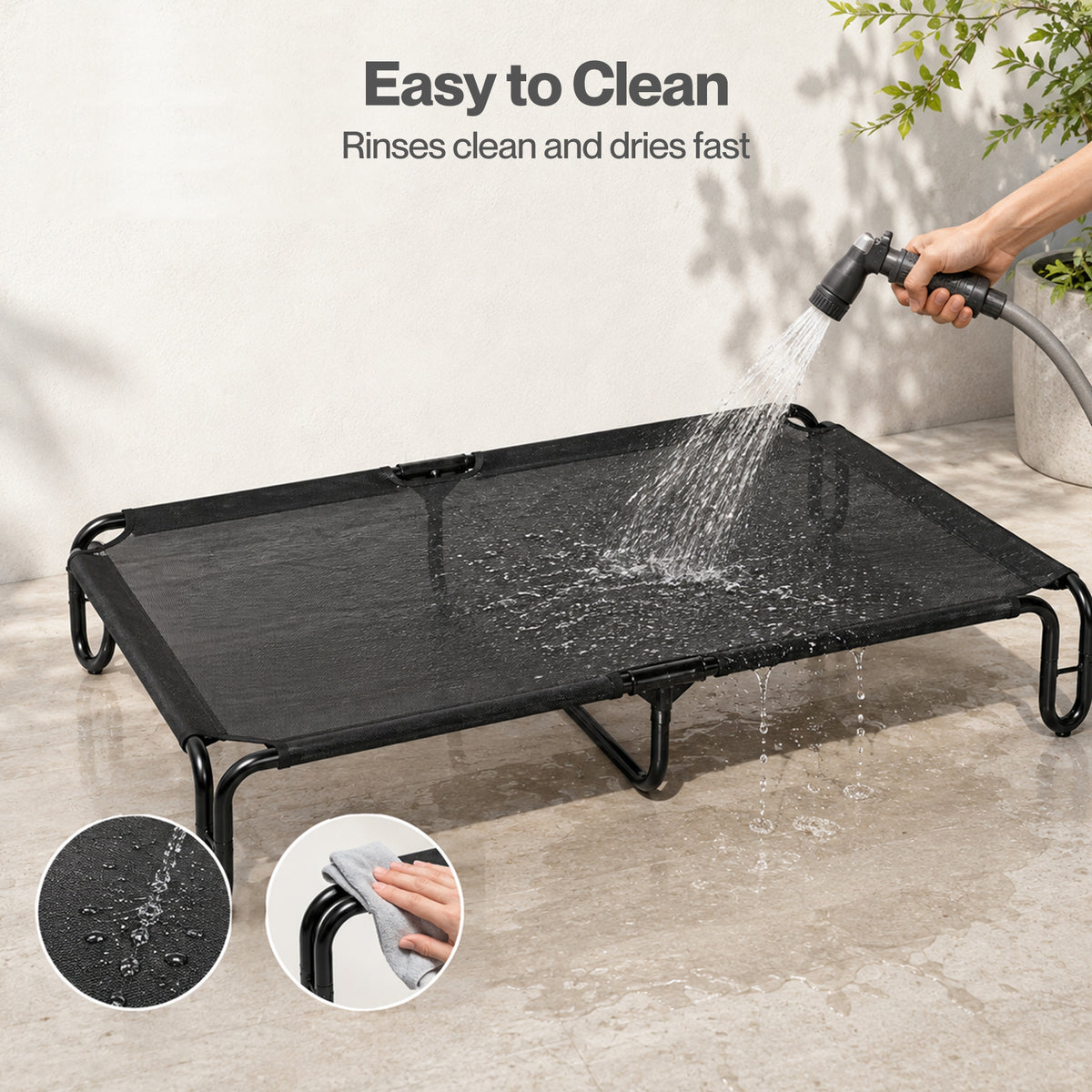 Skylos Elevated Dog Bed Large Breathable Mesh Cooling for Indoor Outdoor