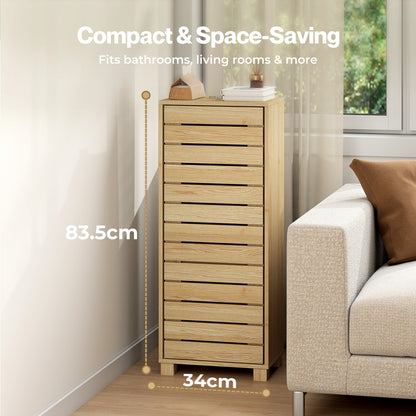 Levede Bathroom Storage Cabinet Freestanding Cupboard Adjustable Shelf Unit