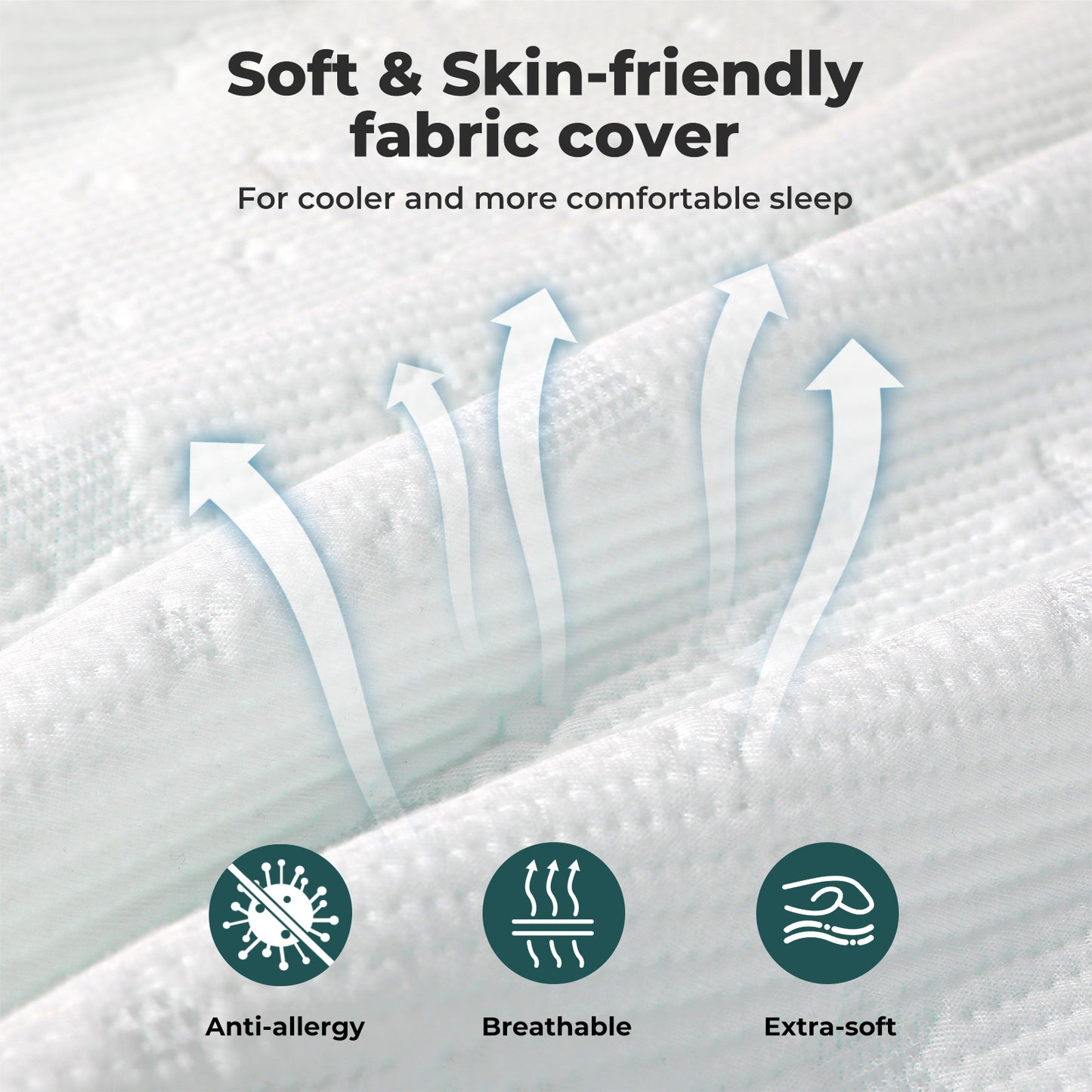 Lavio Double Mattress Topper 5cm Memory Foam Bamboo Charcoal Washable Non Slip