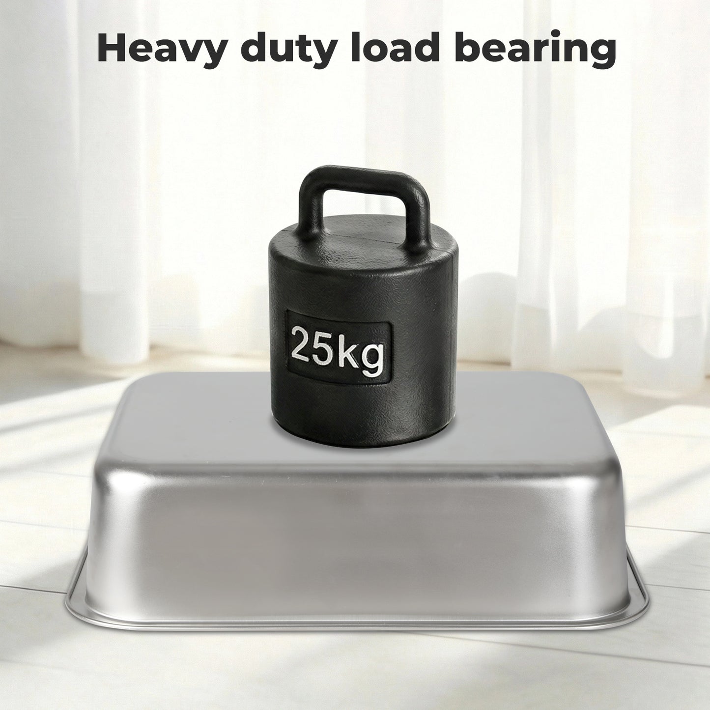 Skylos Cat Litter Box Stainless Steel Toilet Tray for Kittens Cats Large Open