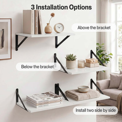 Levede Floating Shelves 2PC Wall Mounted Shelf DIY Storage Display Modern Decor