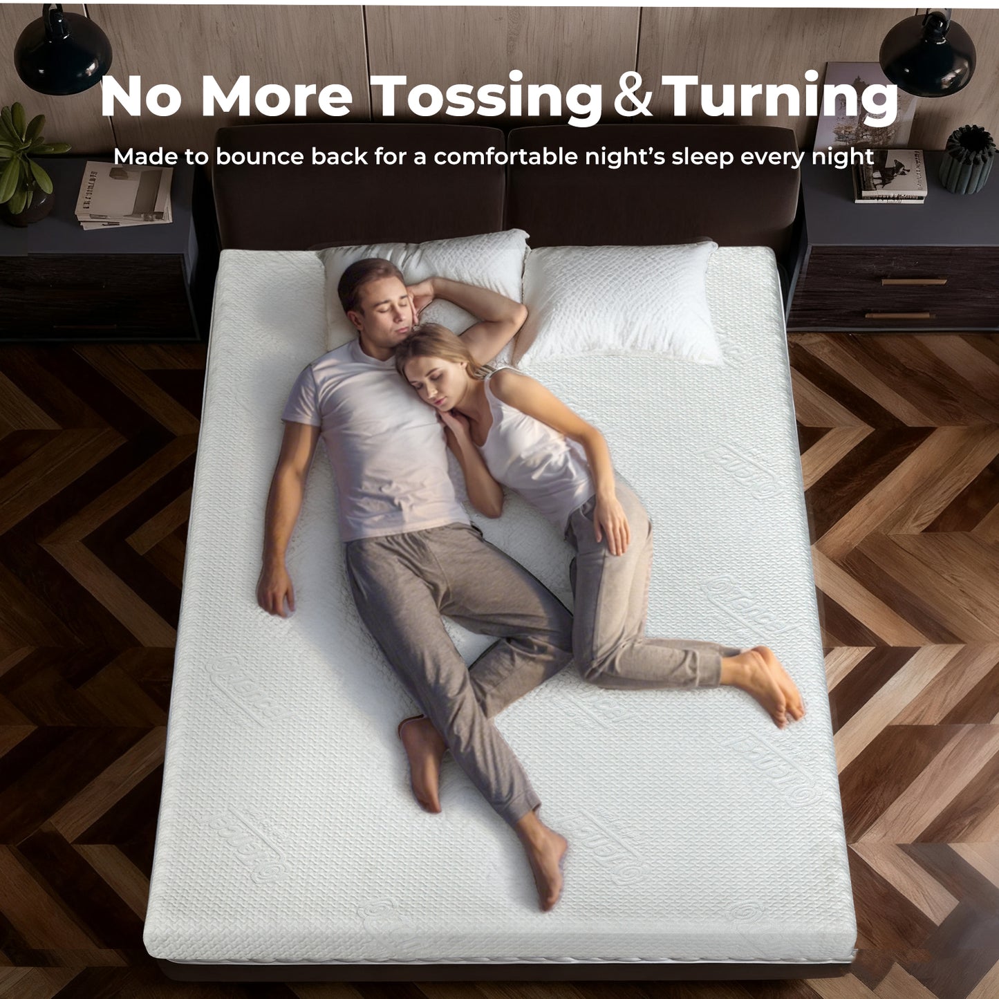 Bamboo Charcoal Mattress Topper Memory Foam Cooling Gel King Double Thick 8cm