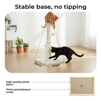 Skylos Cat Scratching Post 54cm Strong Natural Sisal Heavy Duty Scratcher Ball