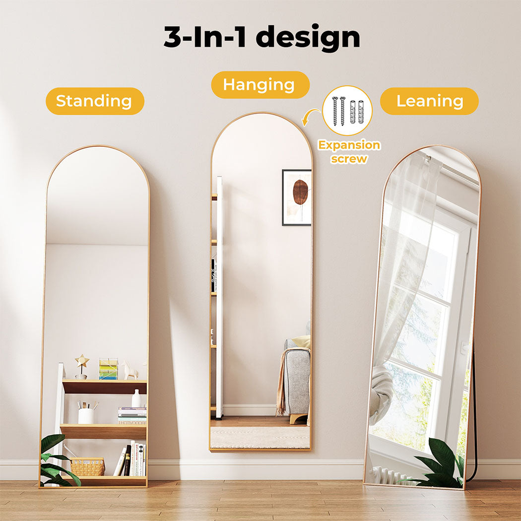 Levede 165X60CM Full Length Mirror Floor Standing Wall Mounted Mirror Home Decor