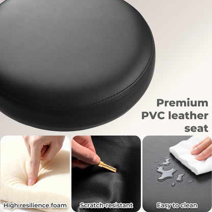 Levede Swivel Drafting Chair Ergonomic Stool Height Adjustable Footrest Backrest