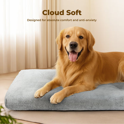 Skylos Extra Large Dog Bed Mattress Plush Cushion Washable Pet Crate Pad Mat