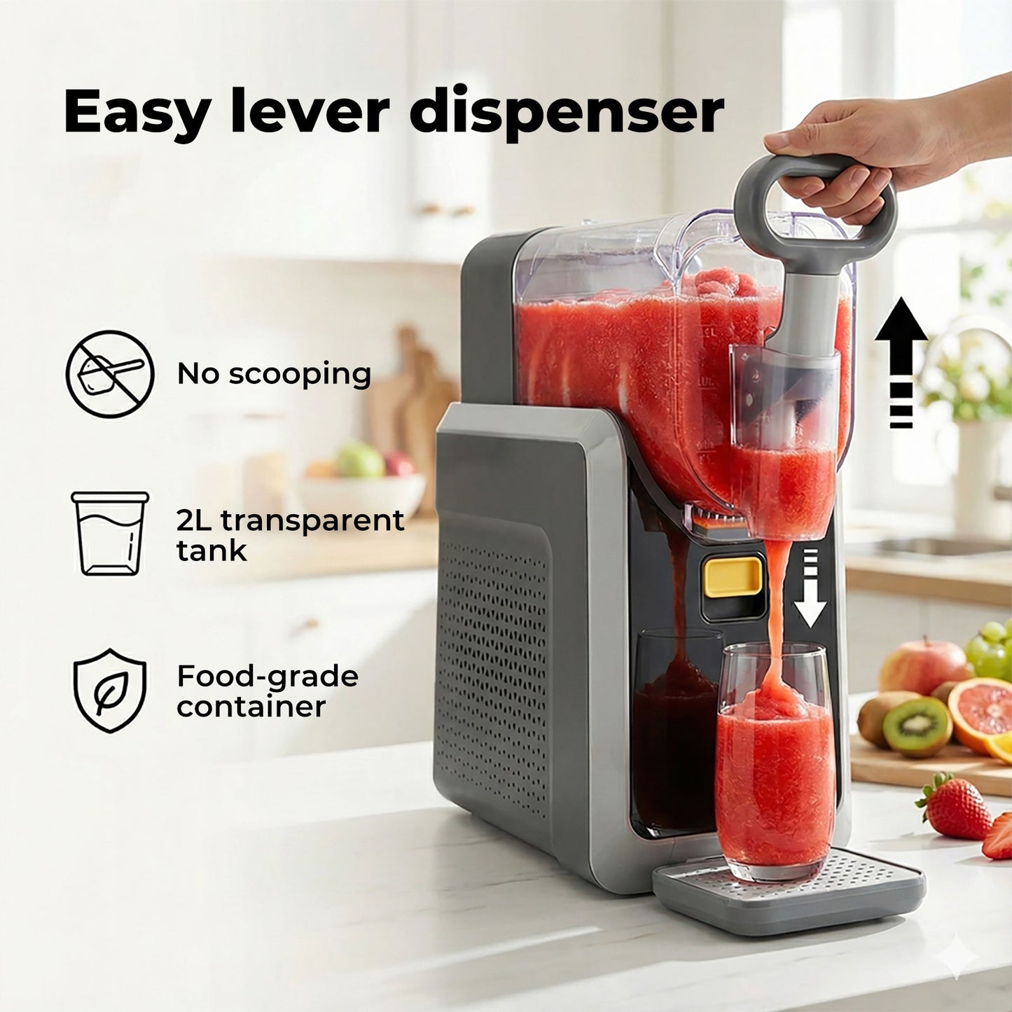 Spector Frozen Drink Maker Ice Slush Machine 5 Presets Touch 2L Rapid Chill