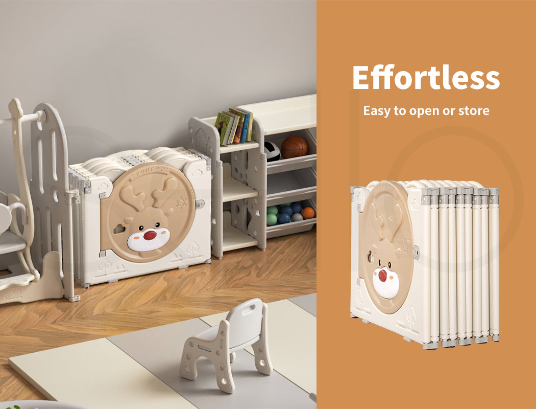 Dekko Baby Playpens Kids Safety Gate Activity Center Toddler Fence Play16 Panels