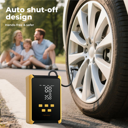 Manan Car Tyre Inflator Electric Air Compressor Pump 12V 150PSI with LED Light