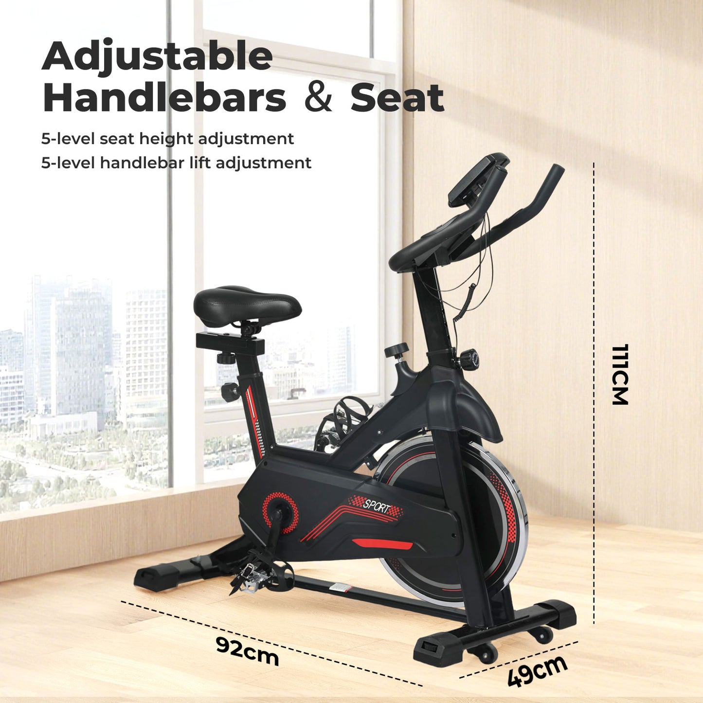 Centra Magnetic Exercise Bike Smart Indoor Cycling Spin Bike Cardio Home Gym