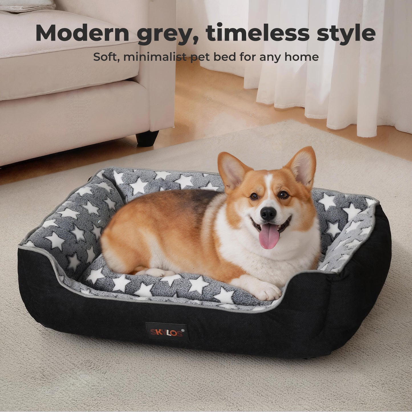Skylos Orthopedic Pet Bed Dog Mattress Non-Slip for Small Dogs Durable Corduroy