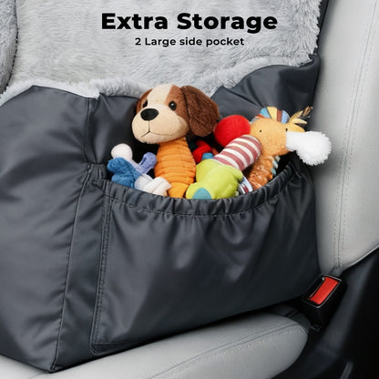 Skylos Dog Car Seat Portable Pet Travel Bed Carrier Washable for Small Dogs