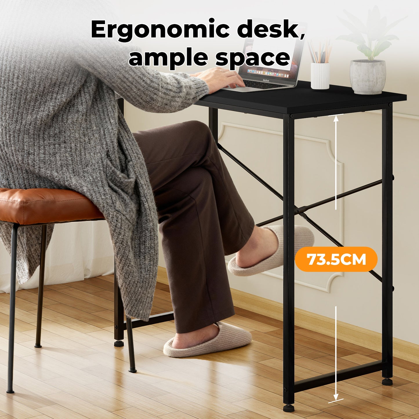Levede PC Desk Laptop Study Table with Storage Bag for Home Office Workstation