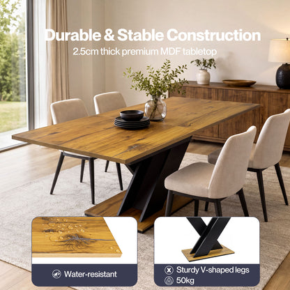 Levede Extendable Dining Table Modern Extending Kitchen Dining Table 120-160cm